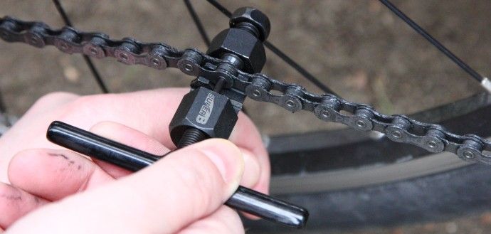 Как снять велосипедную цепь
