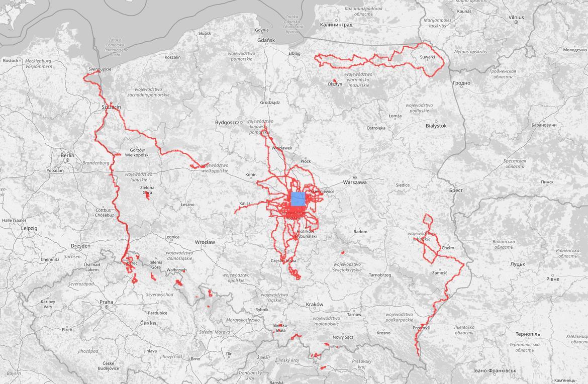 Rowerowa mapa Polski Rowerowa mapa Polski
